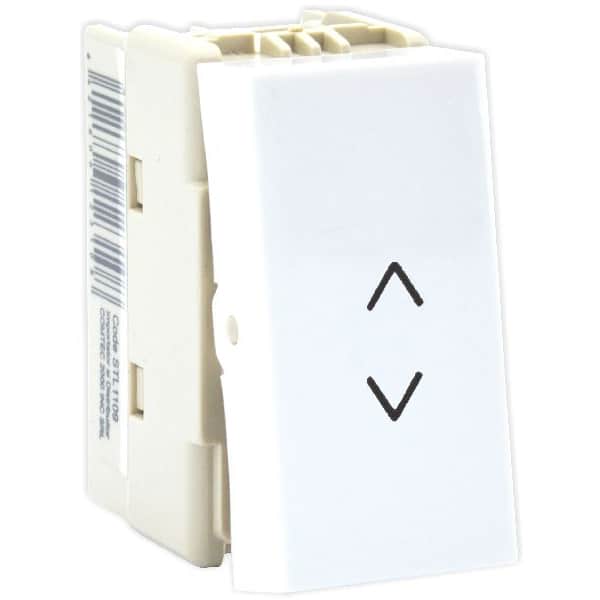Intrerupator modular pentru jaluzele cu interblocare Comtec, alb, 1M ...
