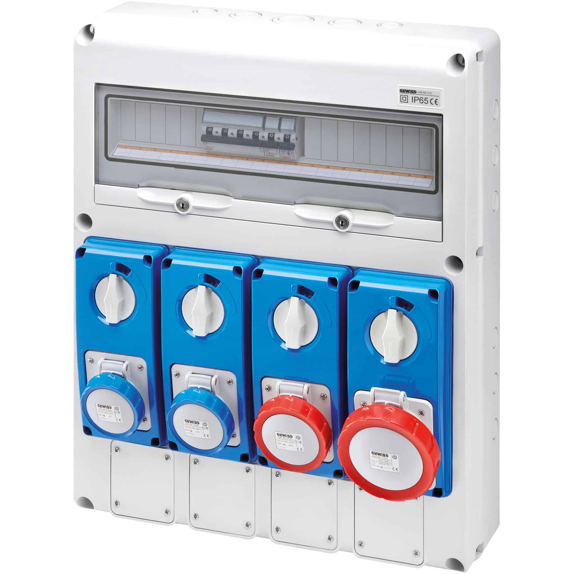 Tablou organizare santier trifazic/monofazic 20 module IP67, 230