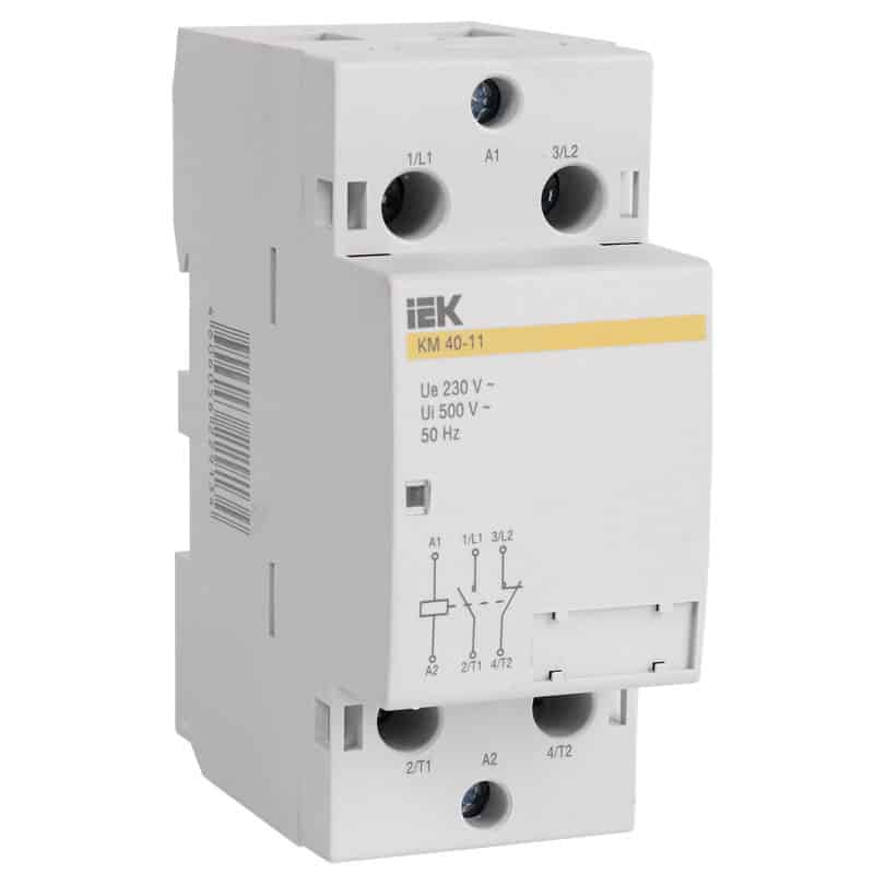Contactor modular iEK, 230VAC, 4P, 40A, 1ND+1NI, KM40-11 Electric Casa