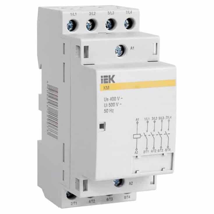 Contactor modular iEK, 400VAC, 4P, 63A, 4ND, KM63-40 Electric Casa