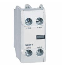 Contact auxiliar Legrand, frontal, 1ND+1NI, pentru contactoare CTX22/40/65/100/150, 416850