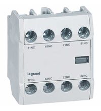Contact auxiliar Legrand, frontal, 4NI, pentru contactoare CTX22/40/65/100/150, 416857