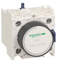 Contact auxiliar Schneider, frontal de temporizare, la aclansare, 3 secunde, 1ND+1NI, pentru contactoare, LADT0