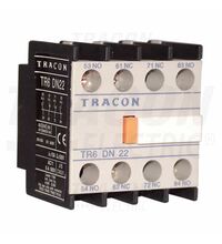 Contact auxiliar Tracon, frontal, 2ND+2NI, pentru contactoare TR1D si TR1E, TR6DN22