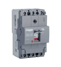 Intreruptor automat MCCB 160 Hager, 3P, 18kA, fix, 63A, HDA063L