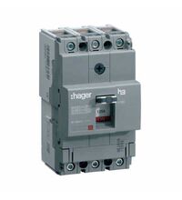 Intreruptor automat MCCB 160 Hager, 3P, 40kA, reglabil, 80A, HNA080H