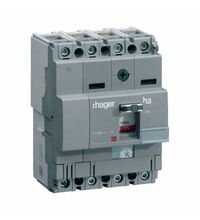 Intreruptor automat MCCB 160 Hager, 4P, 40kA, reglabil, 80A, HNA081H