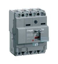 Intreruptor automat MCCB 160 Hager, 4P, 40kA, reglabil, 160A, HNA161H