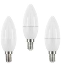 Bec LED Emos, E14, lumanare, 6W, 4100K, set 3 bucati