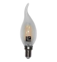Bec LED decorativ Lumen, E14, lumanare, mata, 4W, dimabil, 2800K, 480lm, tip flacara