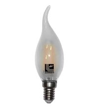 Bec LED decorativ Lumen, E14, lumanare, mata, 6W, dimabil, 2800K, 720lm, tip flacara