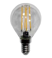 Bec LED decorativ Lumen, E14, sferic, clara, 4W, 2800K, 80x45mm