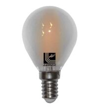 Bec LED decorativ Lumen, E14, sferic, mata, 6W, 2800K, 76x45mm