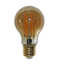 Bec LED decorativ Lumen, E27, para, auriu, dimabil, 6W, 2200K, 108x60mm