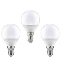 Bec LED Paulmann, E14, sferic, 5.5W, 2700K, set 3 bucati