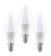 Bec LED Paulmann, E14, lumanare, 5.5W, 2700K, set 3 bucati
