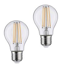 Bec LED decorativ Paulmann, E27, para, 7W, 2700K, set 2 bucati, 286.41