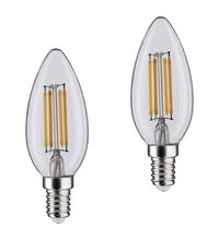 Bec LED Paulmann, E14, lumanare, 4.5W, 2700K, set 2 bucati, 287.88