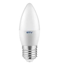 Bec LED GTV, E27, C30, 6W, lumanare, decorativ, 3000K