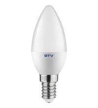 Bec LED GTV, E14, lumanare, 6W, 4000K, C30