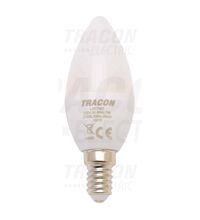 Bec LED Tracon, E14, lumanare, 7W, 2700K, LGY