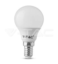Bec LED V-TAC, E14, sferic, 4.5W, 4000K, SKU 265