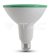 Bec LED V-TAC, E27, tronconic, 15W, verde