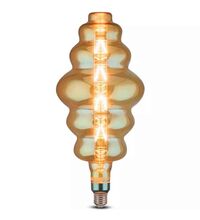 Bec LED decorativ V-TAC, E27, Magnolia, S180, 8W, 2200K, SKU 45661