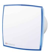 Ventilator axial, decorativ cu LED albastru, 100mm, alb, Vents, IP34