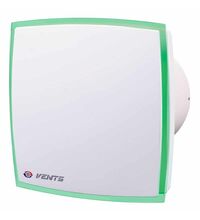 Ventilator axial, decorativ cu LED verde, 100mm, alb, Vents, IP34