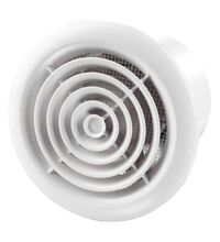 Ventilator axial, cu plasa anti insecte, S, 166/125mm, alb, Tip PF, Vents, IP34