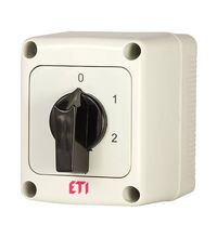 Comutator cu came ETI, in trepte, in cutie, 3P, 10A, 0-1-2, 004773211