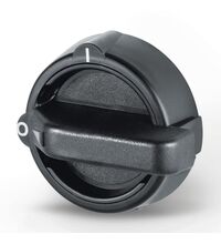 Placa ON-OFF Scame, cu maneta, gri-negru, de actionare separator, 80B2, 590.YM80B2