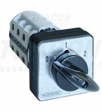 Comutator cu came Tracon, in trepte, 60 grade, 4P, 63A, 0-1-2, TKB-636/4
