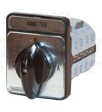 Comutator ampermetru Tracon, 2P, 40A, C-0-A-B, TKI-F