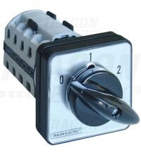 Comutator cu came Tracon, Dalhander, 3P, 20A, 0-1-2, TKM-20/D