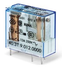 Releu fisabil Finder, 5 pini, 24VDC, 10A, 1CO, 40.31.9.024.0000