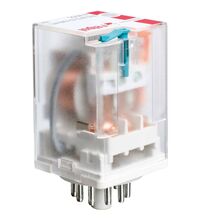 Releu intermediar Relpol, 11 pini, 48VDC, 6A, 3CO, R15-2013-23-1048-WT