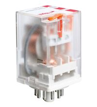 Releu intermediar Relpol, 11 pini, 24VAC, 6A, 3CO, R15-2013-23-5024-WT