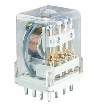 Releu intermediar Relpol, 14 pini, 220VDC, 6A, 4CO, R15-2014-23-1230-WT