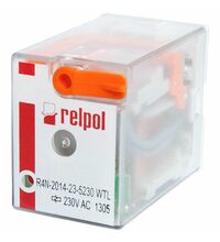 Releu intermediar Relpol, 14 pini, 24VAC, 6A, 4CO, R15-2014-23-5024-WT