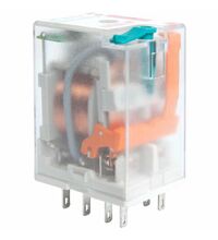 Releu intermediar Relpol, 8 pini fisabili, 12VDC, 12A, 2CO, R2N-2012-23-1012-WT