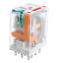 Releu intermediar Relpol, 11 pini fisabili, 24VAC, 10A, 3CO, R3N-2013-23-5024-WT
