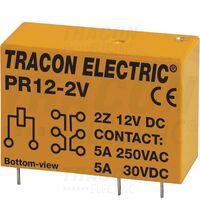 Releu fisabil Tracon, 8 pini, 12VDC, 5A, 2CO, PR12-2V