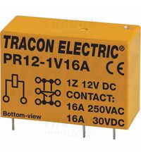 Releu fisabil Tracon, 8 pini, 12VDC, 16A, 1CO, PR12-1V16A
