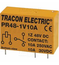Releu fisabil Tracon, 5 pini, 48VDC, 10A, 1CO, PR48-1V10A