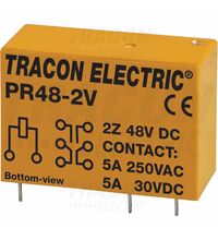 Releu fisabil Tracon, 8 pini, 48VDC, 5A, 2CO, PR48-2V