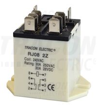 Releu de putere Tracon, 6 fastoane, 48VDC, 30A, 2CO, RJ08-48DC
