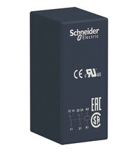 Releu intermediar Schneider, 6 pini, 24VDC, 8A, 2CO, RSB2A080BD
