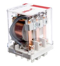 Releu de putere Relpol, 11 fastoane, 12VDC, 16A, 3CO, RUC-2013-25-1013